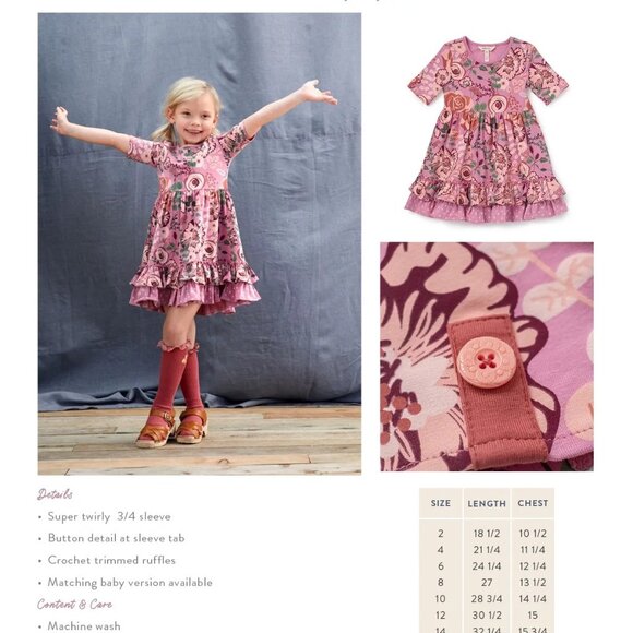 Matilda Jane Odette Girls' Dress - Picture 2 of 2